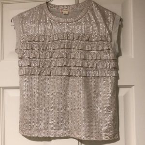 Crewcuts kids shimmery gold shirt